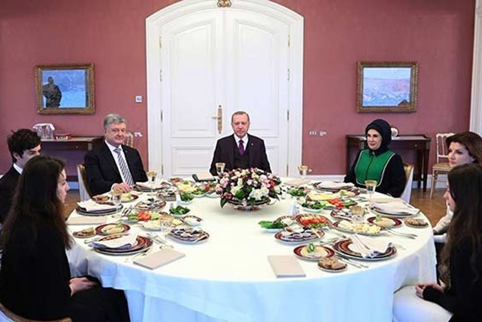 Erdoğan, Poroşenko'yu Vahdettin Köşkü'nde ağırladı